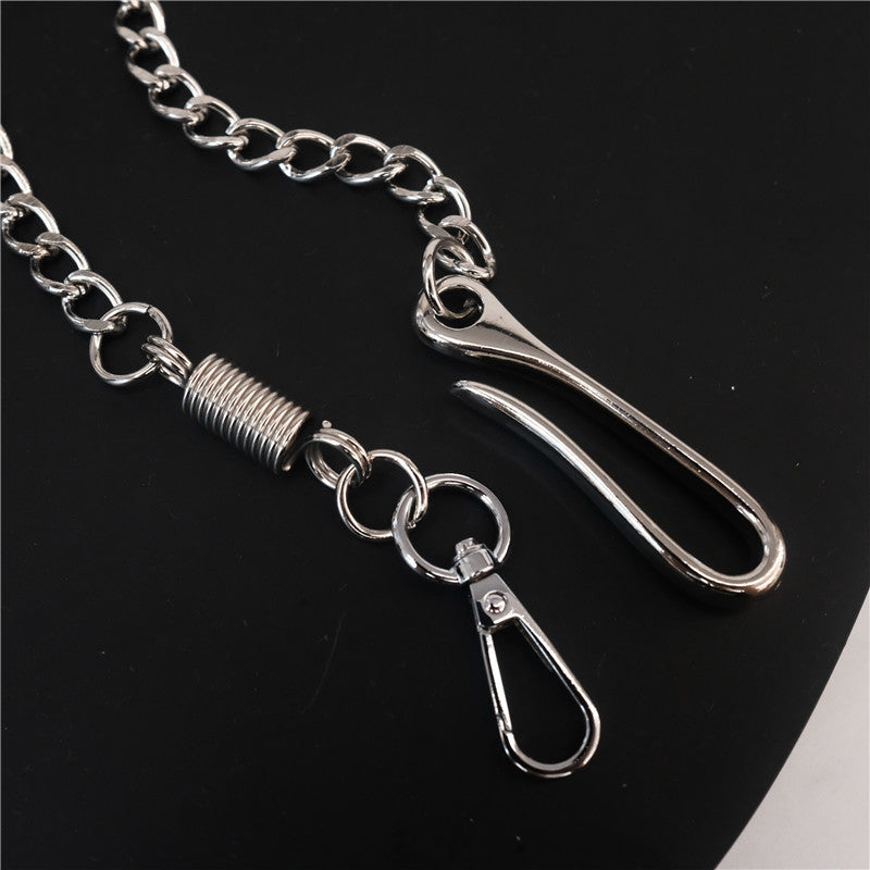 Zinc Alloy Metal Hook Pant Chain Retro Wallet Chain For Men