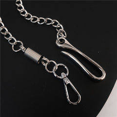 Zinc Alloy Metal Hook Pant Chain Retro Wallet Chain For Men