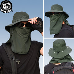 Outdoor Detachable Hat UPF 50 Gardening Hat Breathable Mesh Hat