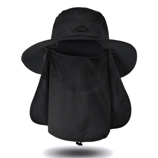 Outdoor Detachable Hat UPF 50 Gardening Hat Breathable Mesh Hat