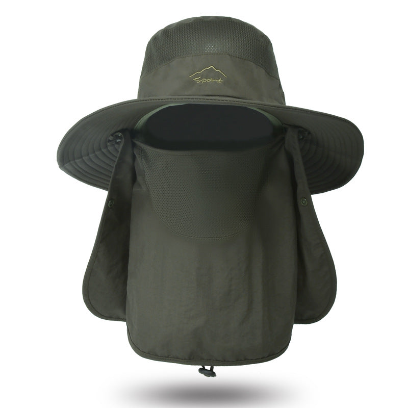 Outdoor Detachable Hat UPF 50 Gardening Hat Breathable Mesh Hat