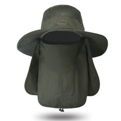 Outdoor Detachable Hat UPF 50 Gardening Hat Breathable Mesh Hat