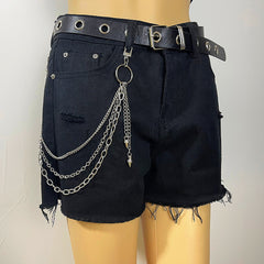 Metal Rivet Pant Chain Street Hip Hop Waist Chains Belt Men