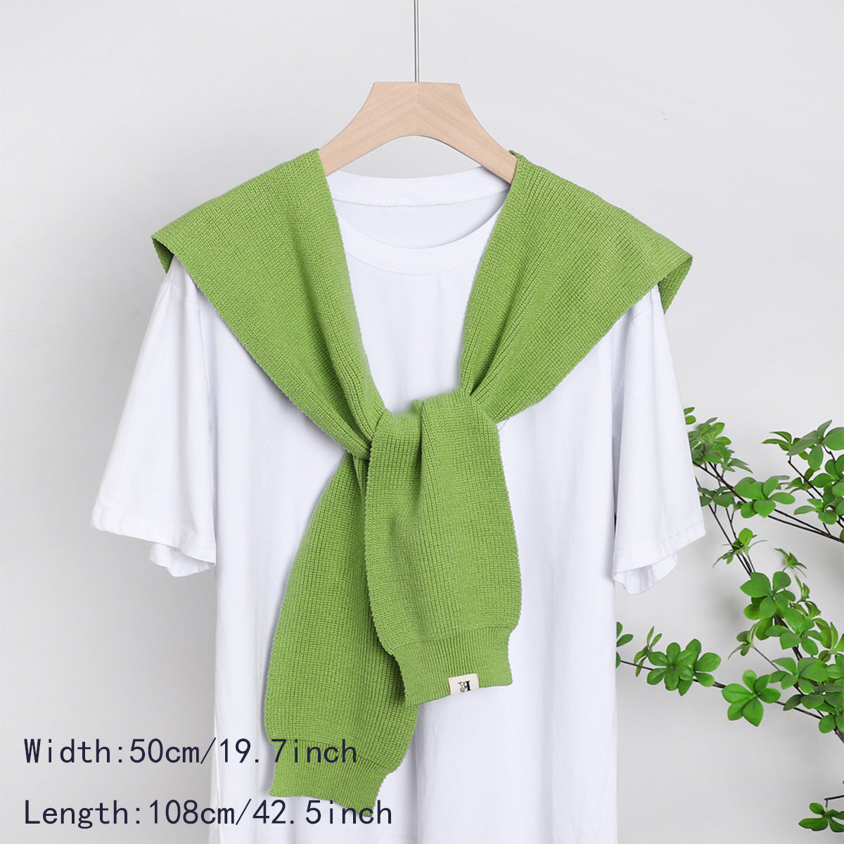 Candy Knitted Shawl Warm Cape Long Sleeves Wraps