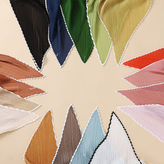 Pleated Skinny Scarf Gauze Ribbon Neckerchief Boho Twilly Scarf