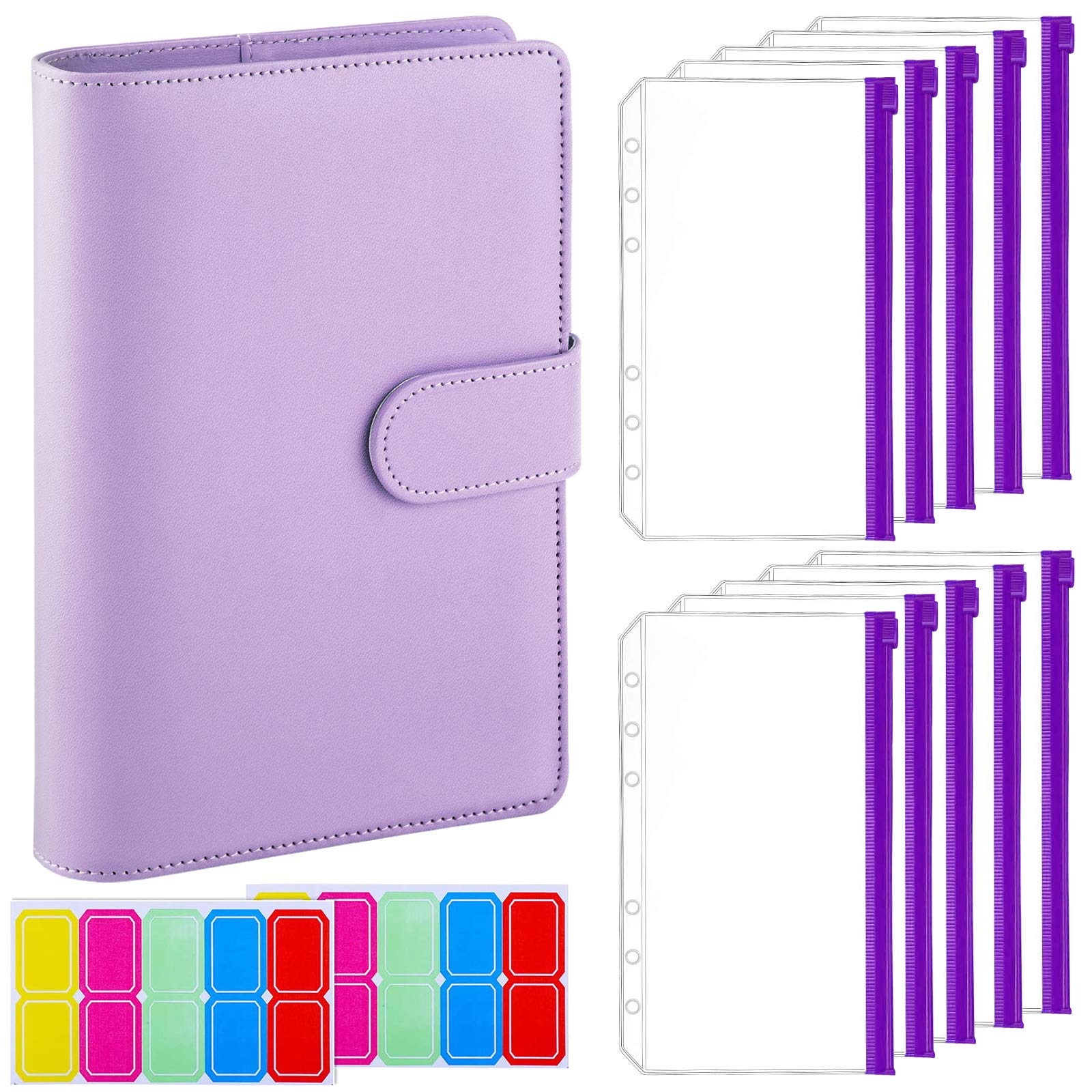 Budget Binder PU Leather Cover with Cash Envelopes - 6 Ring
