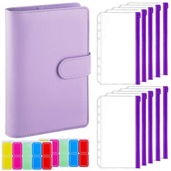Budget Binder PU Leather Cover with Cash Envelopes - 6 Ring