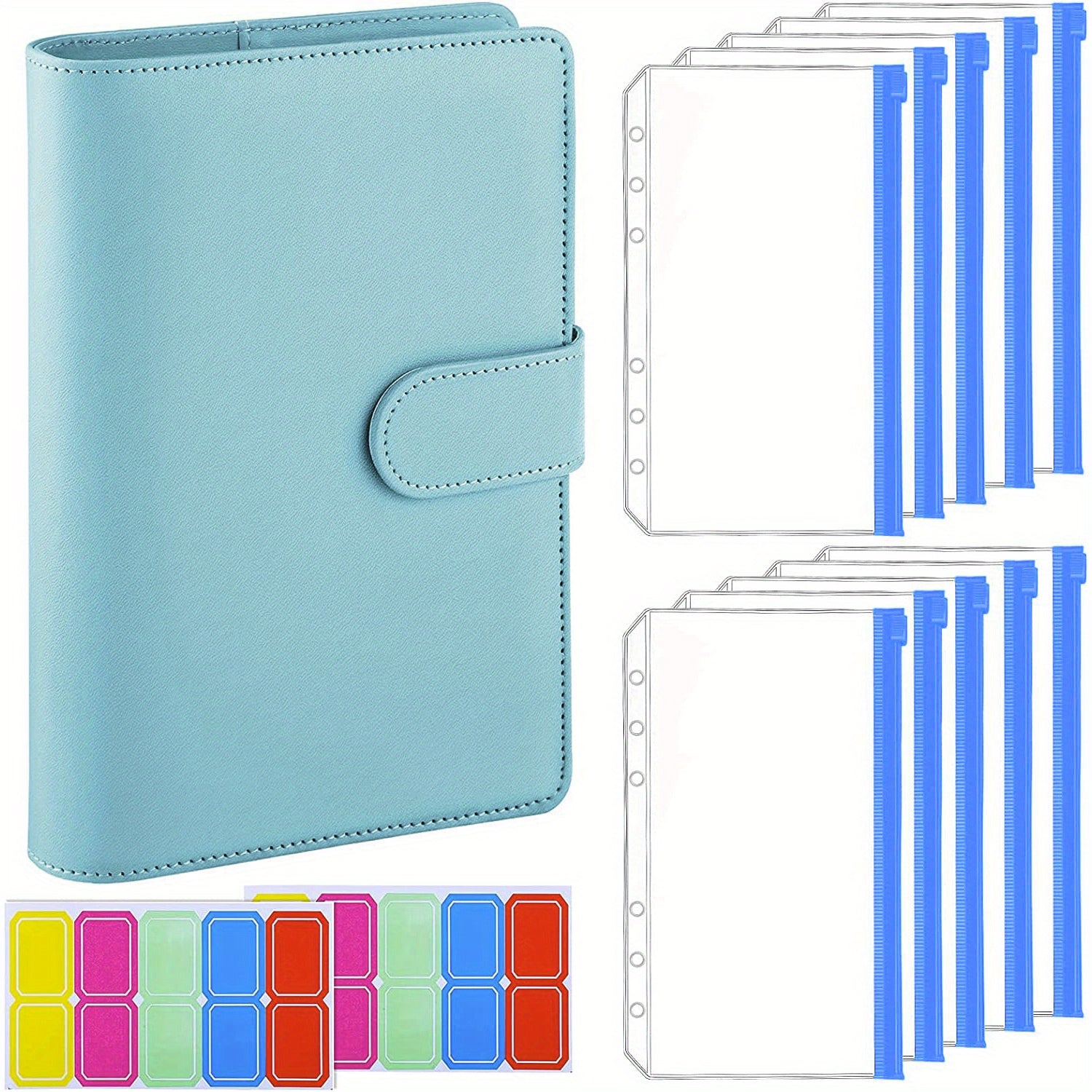 Budget Binder PU Leather Cover with Cash Envelopes - 6 Ring