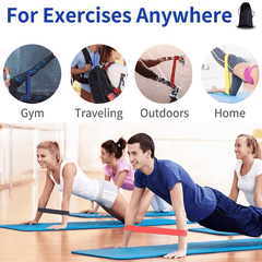 5pcs Yoga Resistance Tension Ring Elastic Stretching Band