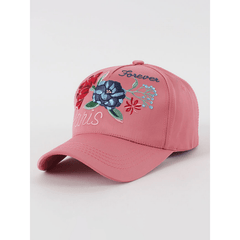 Y2K Flower Embroidery Baseball Cap Ice Silk Sun Hat Adjustable Dad Hats Women