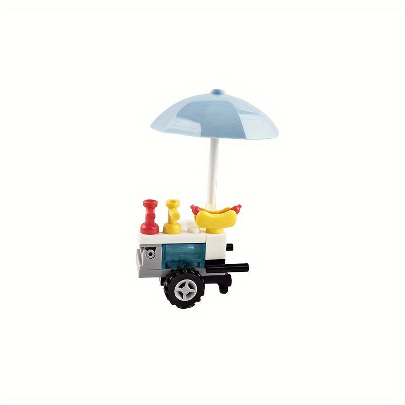 Street Food Scene Miniature Model for Diorama Display