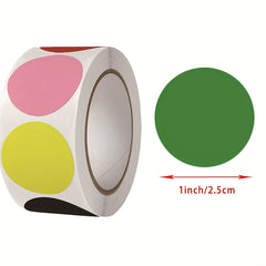 500 Pieces Round Blank Sticker Hand written Label Dot Label Roll