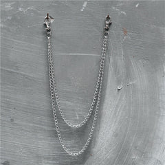 Metal Waist Chain for Men Hip hop Belt Keychain