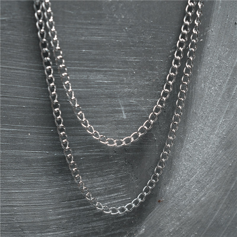 Metal Waist Chain for Men Hip hop Belt Keychain