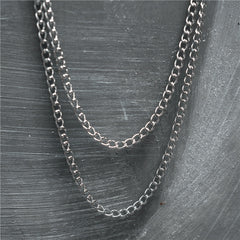 Metal Waist Chain for Men Hip hop Belt Keychain