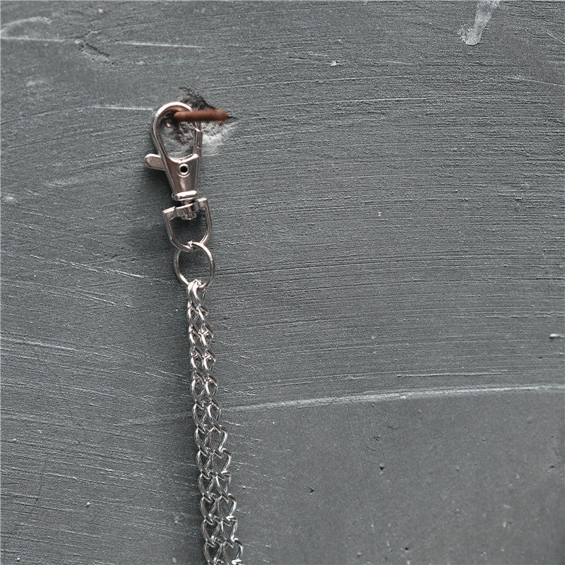 Metal Waist Chain for Men Hip hop Belt Keychain