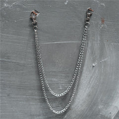 Metal Waist Chain for Men Hip hop Belt Keychain