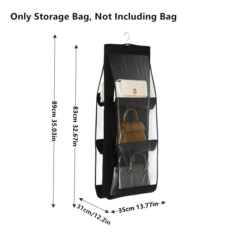 Clear Dustproof Handbag Storage Bag Non Woven Waterproof Organizer