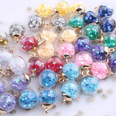 Mini Glass Bottle Stars Sequins Hanging Ball DIY Earrings Necklace