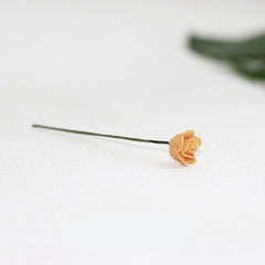 Mini Rose Food Play Scene Model Dollhouse Plant Flower Simulation