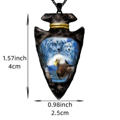 Gothic Eagle Necklace Animal Pendant Jewelry for Boys