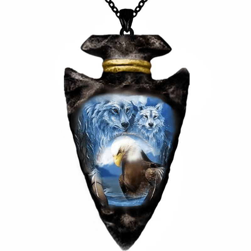 Gothic Eagle Necklace Animal Pendant Jewelry for Boys