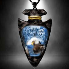 Gothic Eagle Necklace Animal Pendant Jewelry for Boys