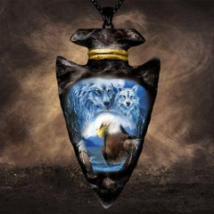 Gothic Eagle Necklace Animal Pendant Jewelry for Boys