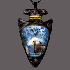 Gothic Eagle Necklace Animal Pendant Jewelry for Boys