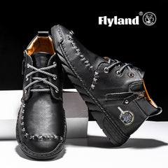 Men's Vintage Casual High Top Ankle Boots