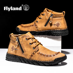 Men's Vintage Casual High Top Ankle Boots