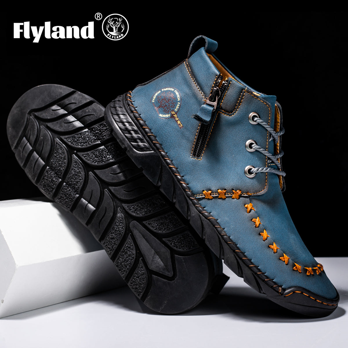 Men's Vintage Casual High Top Ankle Boots