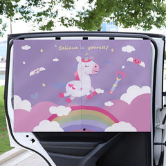 Stretchable Car Window Shade UV Protection Magnetic Sunshade For Baby Kids