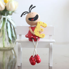 Set of 4 Hanging Foot Doll Resin Decorations