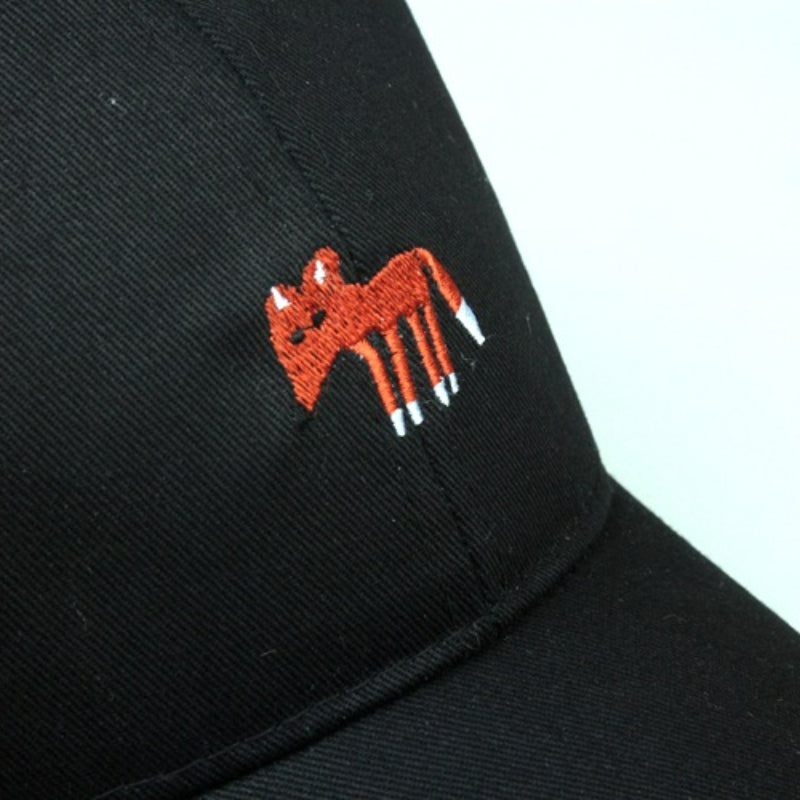 Fox Embroidery Baseball Cap Adjustable Sunscreen Dad Hats