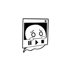 Girl's Ghost Series Brooch Radio Earphones Luggage Alloy Brooch