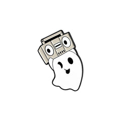 Girl's Ghost Series Brooch Radio Earphones Luggage Alloy Brooch
