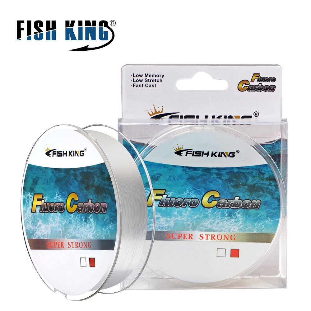 FISH KING 100M Tough Fishing Line 4 136LB Fluorocarbon Coating