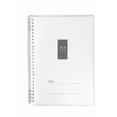 B5 Ring Binder Notebook PP Stationery Sturdy and Durable