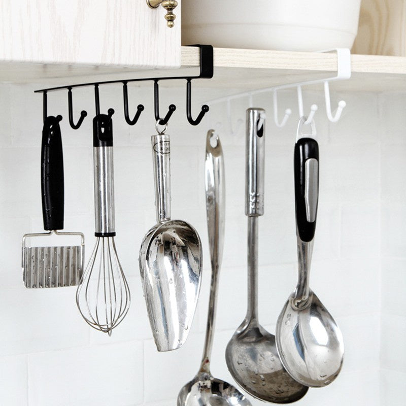 12 Hook Wall Mounted Storage Rack for Kitchen