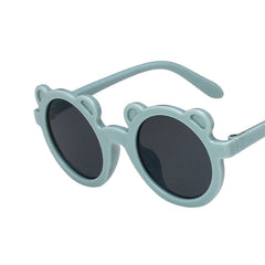 Cute Bear Shape Frame Toddler Kids Sunglasses Round Shades