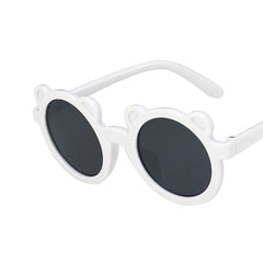 Cute Bear Shape Frame Toddler Kids Sunglasses Round Shades
