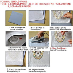 2pcs Owl Iron on Heat Transfer Sticker For DIY Clothing T Shirt Mask Jeans