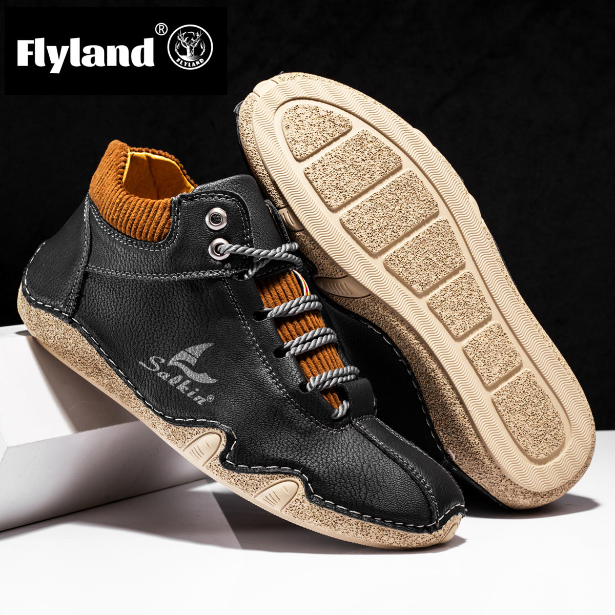 FLYLAND Men's Low Top Boots Wear resistant Outdoor Boots