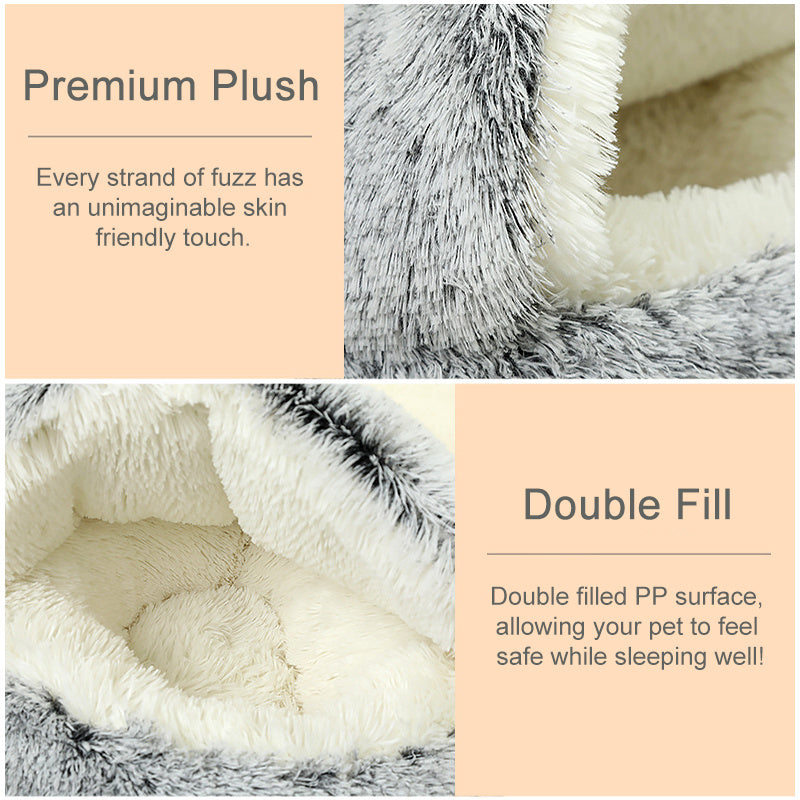 Semi Enclosed Dog Bed for Cozy Winter Nights