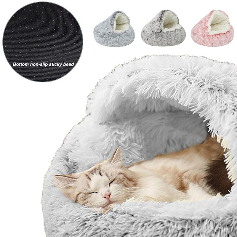 Semi Enclosed Dog Bed for Cozy Winter Nights