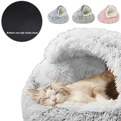 Semi Enclosed Dog Bed for Cozy Winter Nights