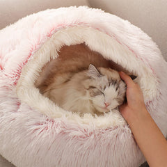 Semi Enclosed Dog Bed for Cozy Winter Nights