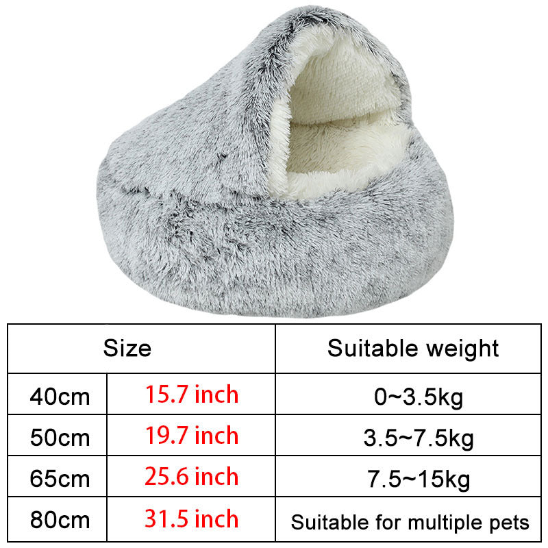 Semi Enclosed Dog Bed for Cozy Winter Nights