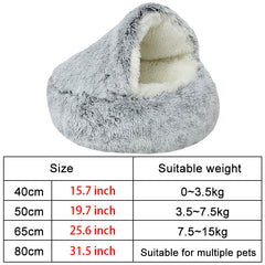 Semi Enclosed Dog Bed for Cozy Winter Nights
